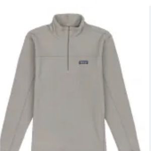 Patagonia Men's light  Grey 1/4 Zip Fleece Pullover  XL